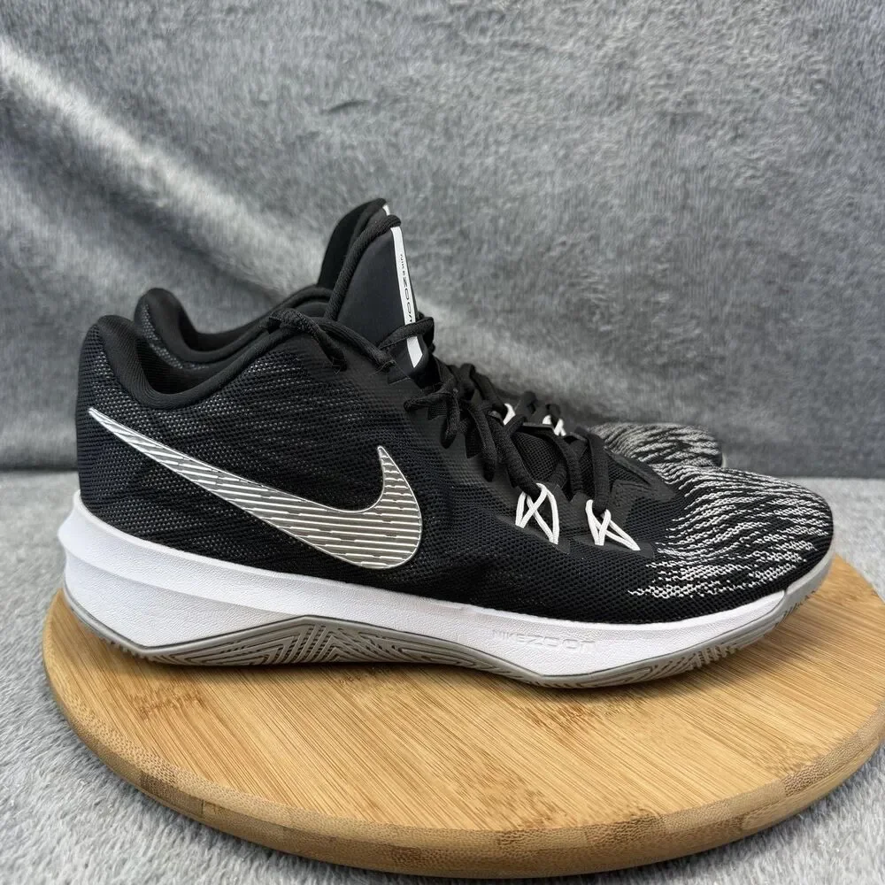 Nike Zoom Evidence II Shoes Mens Size 8.5 Black Basketball Sneakers 908976-001
